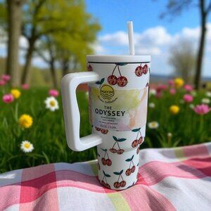 MAYIM Cherry Disco Ball 30oz Cold Hot Tumbler Cup NEW NWT